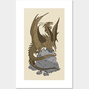 BROWN DRAGON Posters and Art